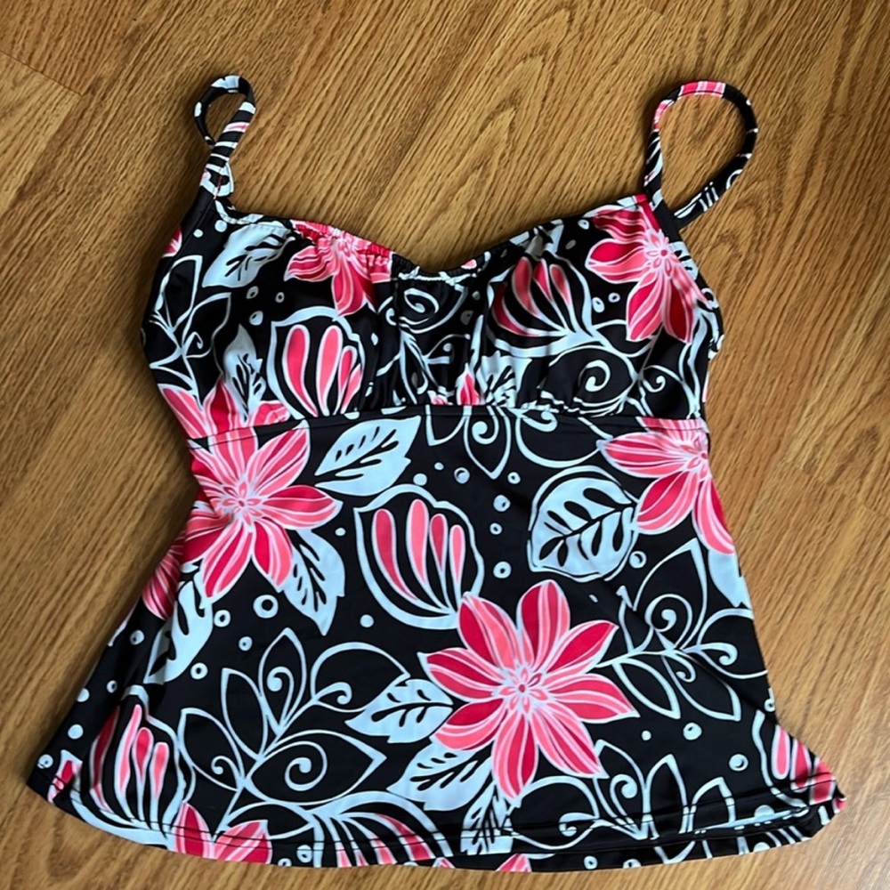 🌺 Jamaica Bay Tankini Swim Top – Size 10 – NWT 🌺